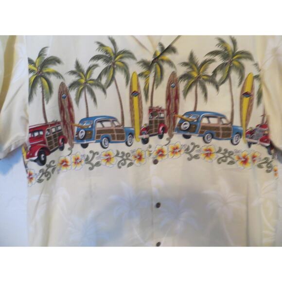 Pacific Legend Classic Car Hawaiian Style Shirt Men Size 2X - Picture 2 of 5